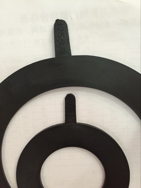 High quality thickening rubber sealing pad flange rubber gasket valve gasket plastic pad DN50 DN100