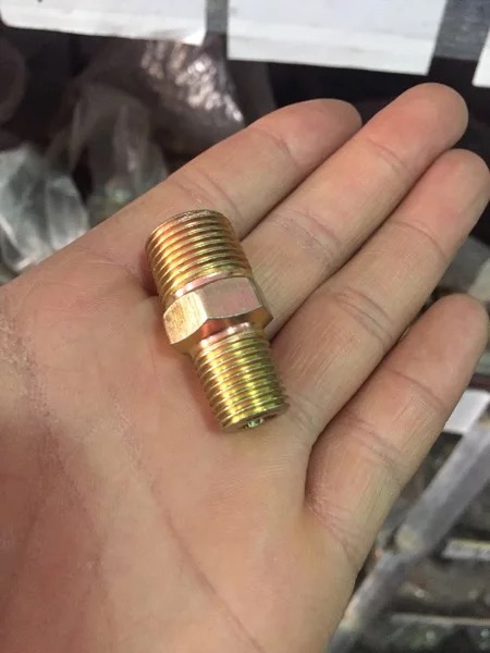 High oil pressure plated zinc heterodiameter outer wire diameter double head external tooth joint 2 to change 3 points to change 4 1 inch to 6 points