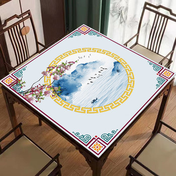 Jiayueyuan new chinese style pvc no-wash waterproof soft table mat Jiayueyuan new chinese style pvc no-wash waterproof soft table mat