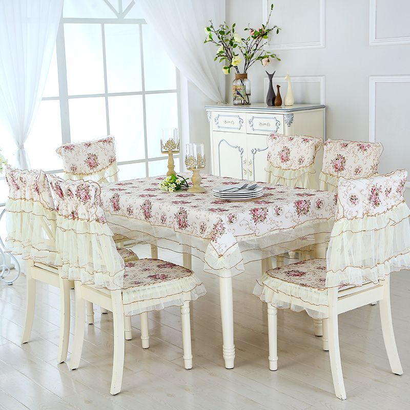 Xin Ya vận chuyển ren bộ dinette mục vụ khăn trải bàn bìa đệm tựa lưng Four Seasons khăn trải bàn tươi bảng bìa trực tiếp - Khăn trải bàn khăn trải bàn caro đỏ