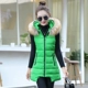 Áo vest cotton nữ dài phần phiên bản Hàn Quốc của áo vest mỏng vai mới thu đông mới mặc áo khoác không tay size nữ 2018 quần áo thời trang nữ