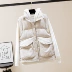 Áo khoác bông của phụ nữ ngắn 2021 áo khoác mới mùa thu và đông sinh viên Áo khoác ghi lê cotton Hàn Quốc không tay áo vest nữ - Áo vest