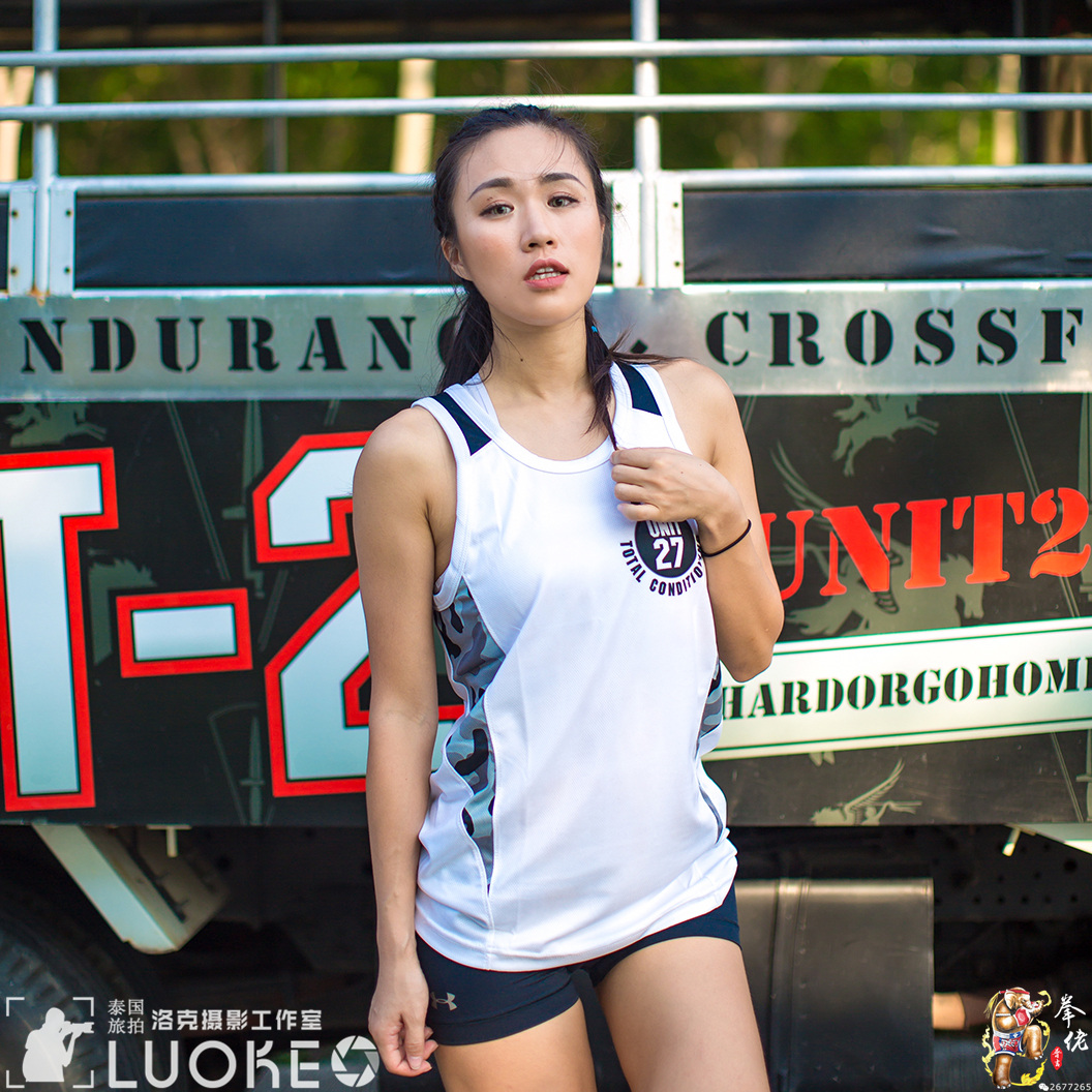 Thailand imports Unit 27 camouflage colour punch - dry fitness boxing sports men and women casual vest