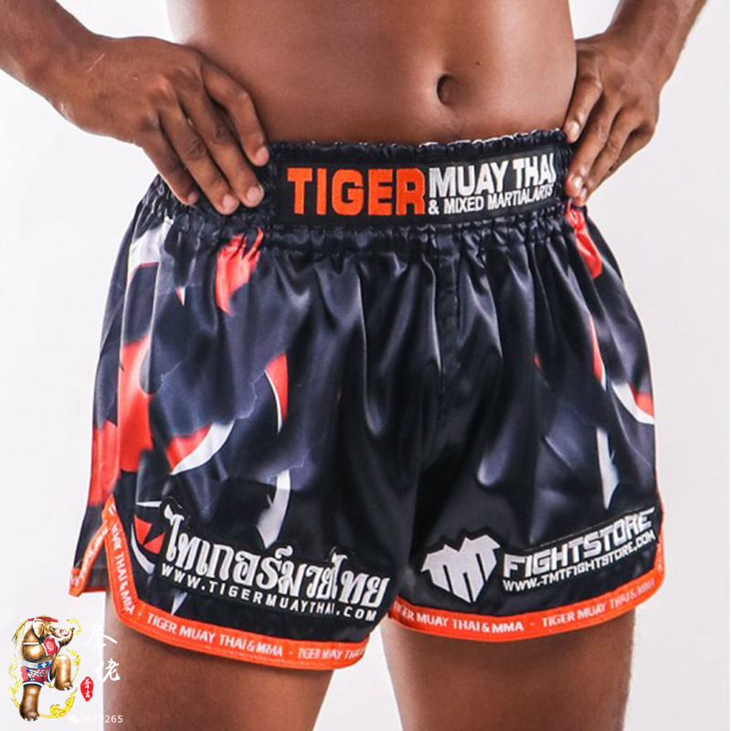 Thailand imported Tiger MUAYTHAI Tiger Muay Thai Quick-dry Sanda Fight Men's and Women's Fighting Quick-Dry Shorts