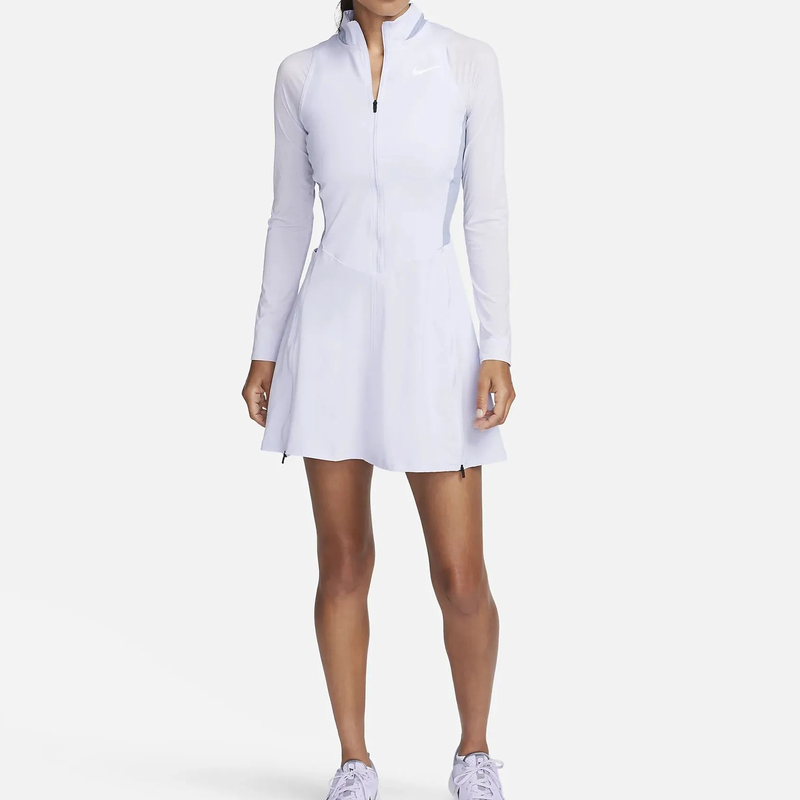 Nike Dri-Fit Women's Golf Quick-Drying Long-Sleeved Breathable Stand-Up Collar Sports Dress Dr5664 Nike Dri-Fit Women's Golf Quick-Drying Long-Sleeved Breathable Stand-Up Collar Sports Dress Dr5664