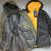 Cut Peubentucks boy CUHK Scout Winter Anti-splashing Water Warmth Medium Long Cotton Coat Overcoat coat minimalist for elementary school students