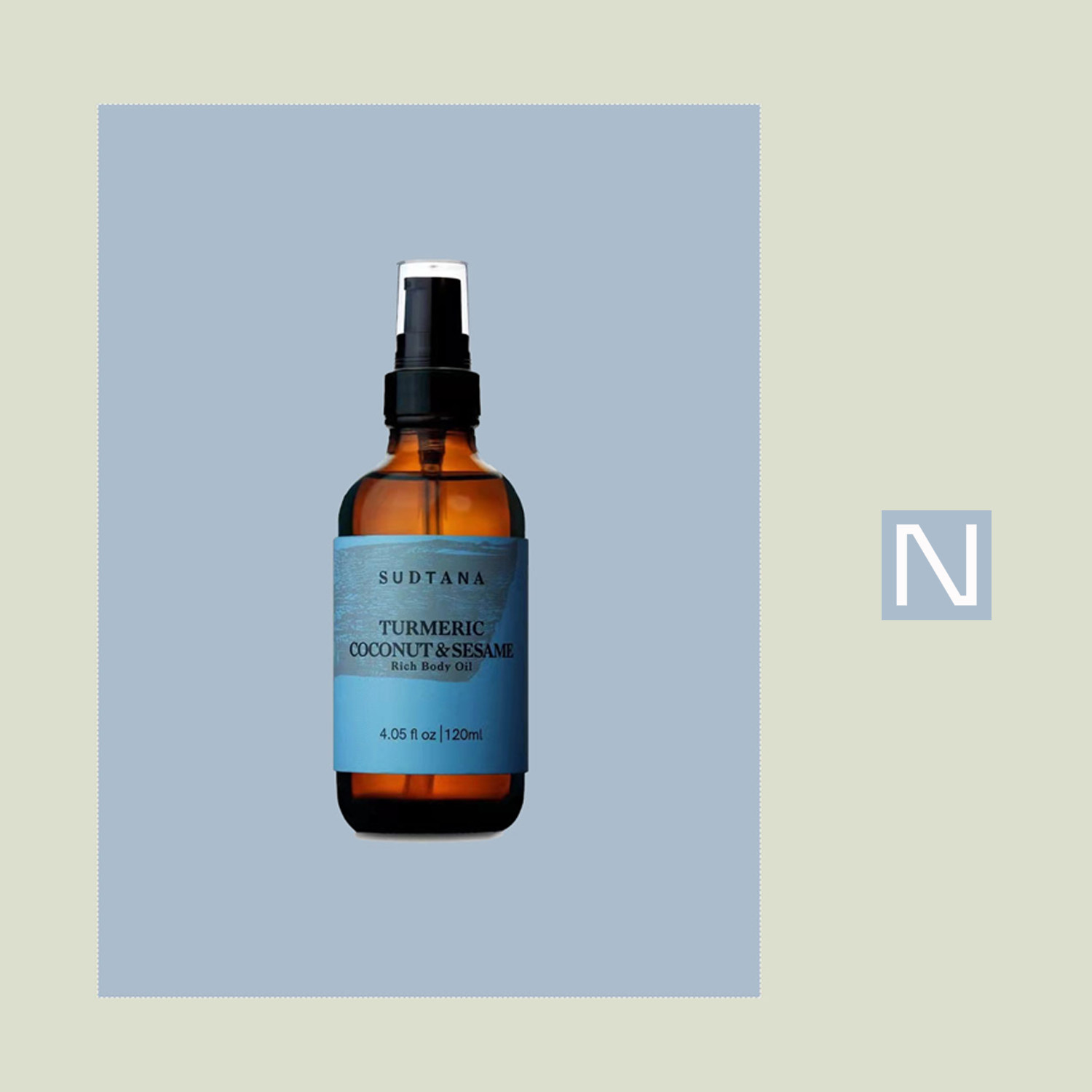 Straight hair Thailand Sudtana body oil 120ml coconut turmeric nourishing repair moisturizing good absorption Zhang Xiaohui