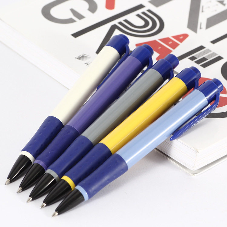Tianfeng 587 ballpoint 0 7mm 7mm blue refill by moving office atom pen rubber rod protective hand box