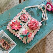 Azalea material bag finished handmade wool cute woven shoulder bag bag DIY