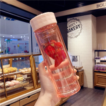 Simple double-layer insulated glass glass lady with filter screen creative fresh water cup anti-scalding and heat-resistant office tea cup