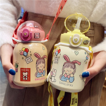 Mini creative thermos cup cute high-value small men and women portable water Cup student kindergarten baby sip Cup