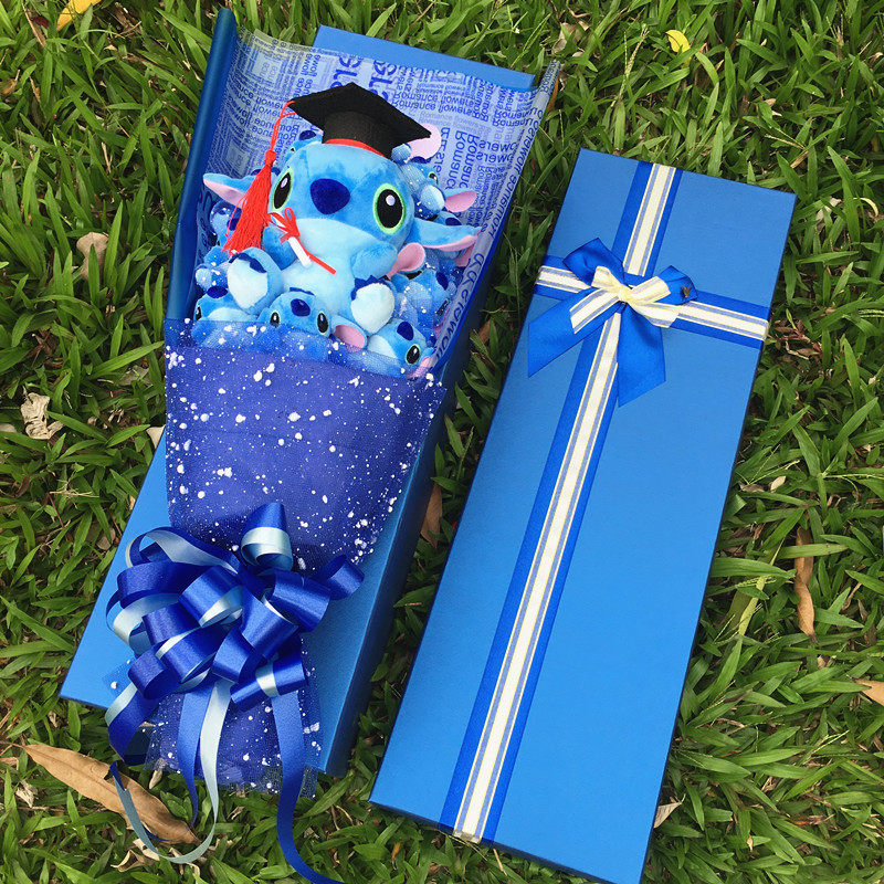 Cartoon Bouquet gift box Teddy Graduation Bouquet Gift Plush Doll Floral Gift Peanut Day Valentine's Day gift