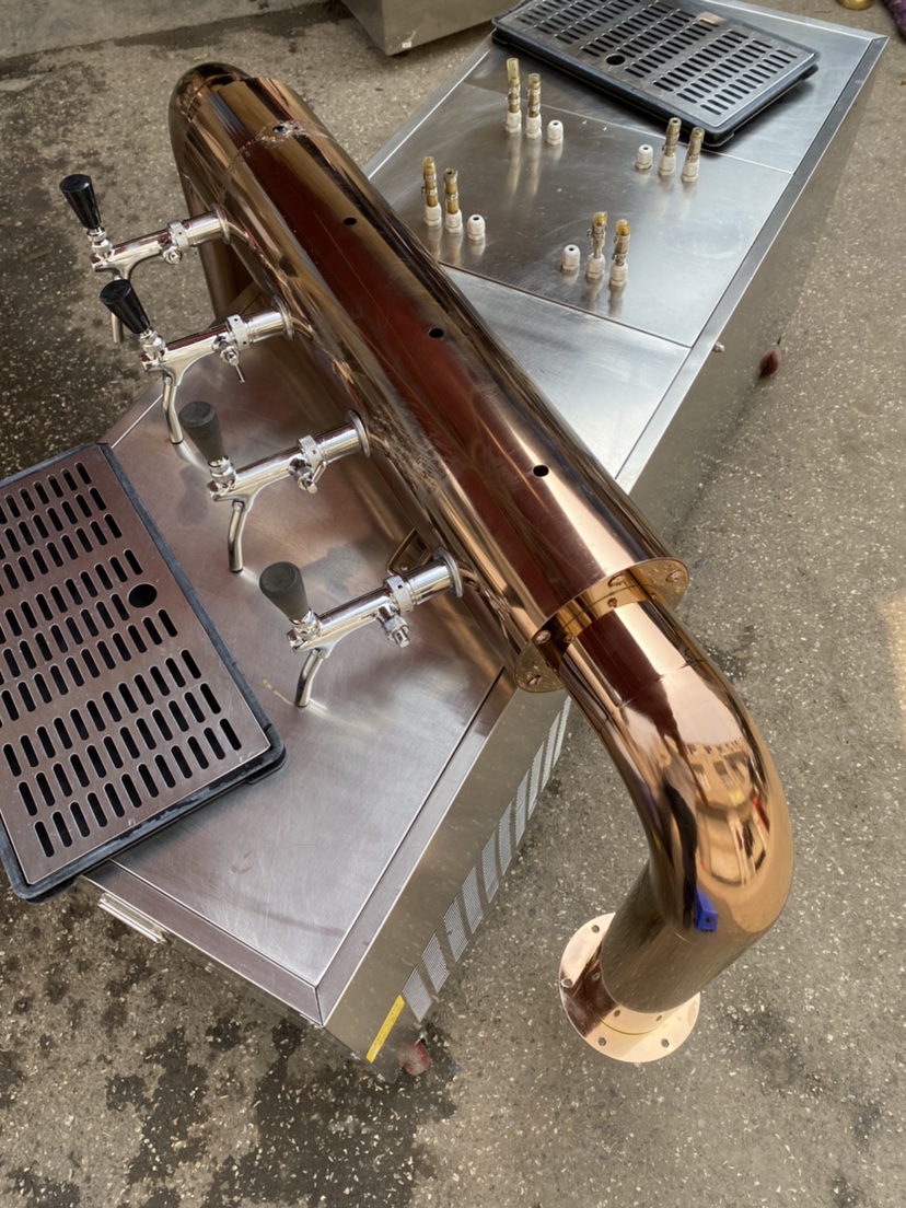 Second Hand Trid Sharp Lezza Beer Refrigerator Door Column 4 Valves Commercial Water Cooled Import Compressor Refrigeration Fast