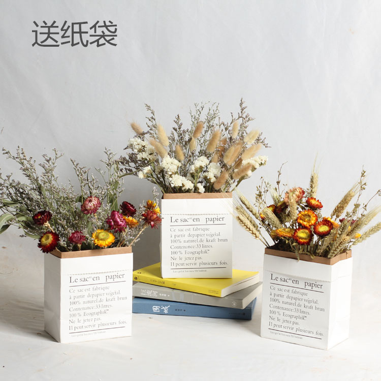 Dried flower bouquet small daisies Nordic style simple bedroom living room entrance ornaments Shooting props ins small fresh