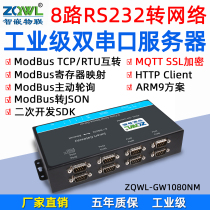 Modbus actively polls 8-channel RS232 to Ethernet module MQTT serial port server communication management machine