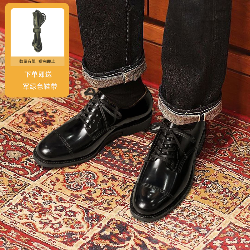 Gre Work Boots D01 Goodyear Vintage Sanders Derby Shoes Gentleman Business Formal Leather Shoes Men's Comfortable