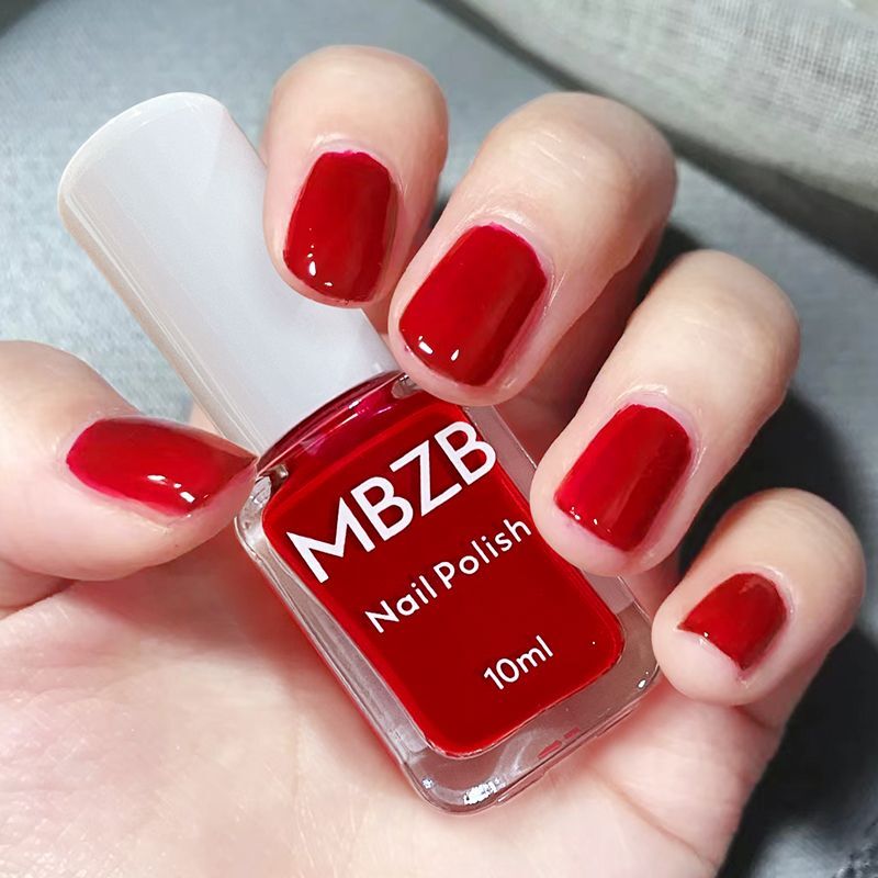 Pai Pai Zhu Nail Polish for Pregnant Women Is Non-Toxic, Odorless, No-Bake, Quick-Drying, Long-Lasting, Red, Peelable, and Bright Red Pai Pai Zhu Nail Polish for Pregnant Women Is Non-Toxic, Odorless, No-Bake, Quick-Drying, Long-Lasting, Red, Peelable, and Bright Red