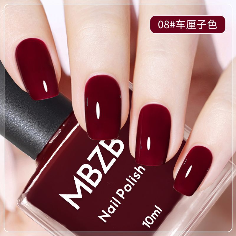 Monroe Beauty Nail Polish for Pregnant Women, No-Bake, Quick-Drying, Peelable, Non-Toxic, Odorless, Burgundy Cherry Nail Polish