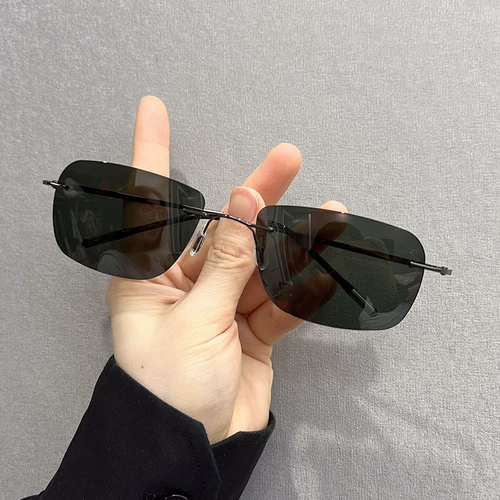 Мужские дневные и ночные солнцезащитные очки, меняющие цвет, безрамочные поляризаторы для вождения и рыбалки, специальные мужские расширяющиеся солнцезащитные очки для вождения, большое лицо