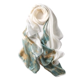 Осенняя тонкая накидка для матери для пожилых людей, шелковый шарф, коллекция 2023, для среднего возраста, подарок на день рождения