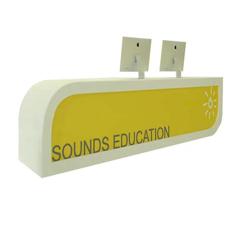 Training Institute Front Desk Reception Desk Brief Modern Company Roast Lacquer Cashier's Counter Kindergarten Arched Bar Counter