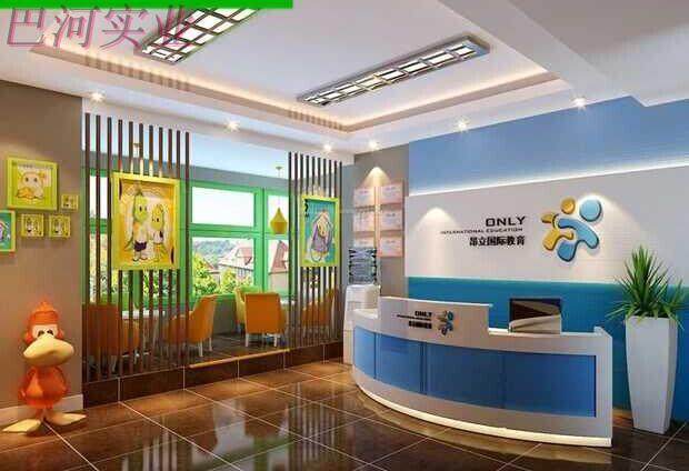 Front Office Baking Lacquer Education Institution Arc Reception Desk Children Orchestra Bar Training School Fashion Yingbin Reception Desk
