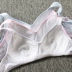 8863 đơn nữ đồ lót bra không có vành thời kỳ phát triển cotton ba vú học sinh trung học cơ sở màu rắn