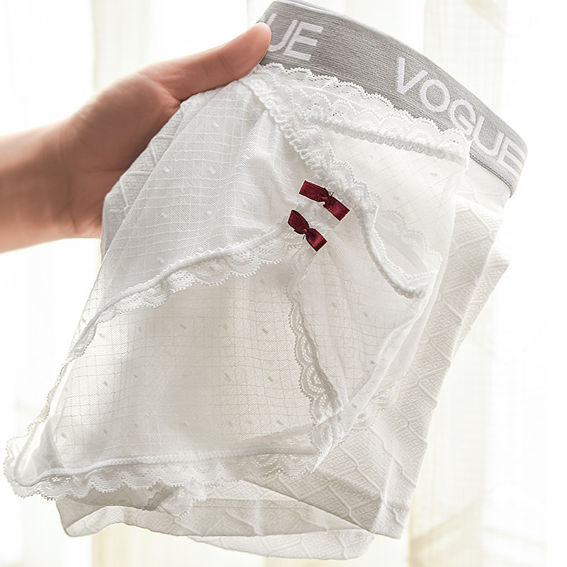 Couple underwear cute cotton sexy couple double breathable white girl birthday lace cute confession