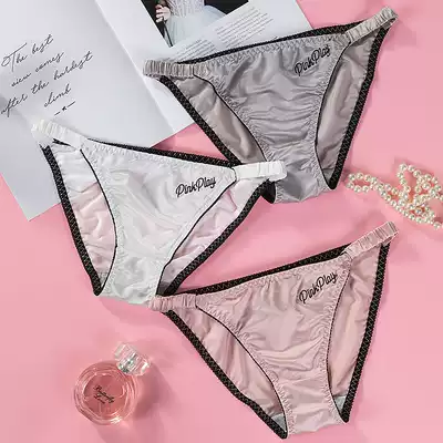 Underpants women's triangle pants with Ice Silk ultra-thin low waist cotton crotch antibacterial breathable Japanese women's short pants