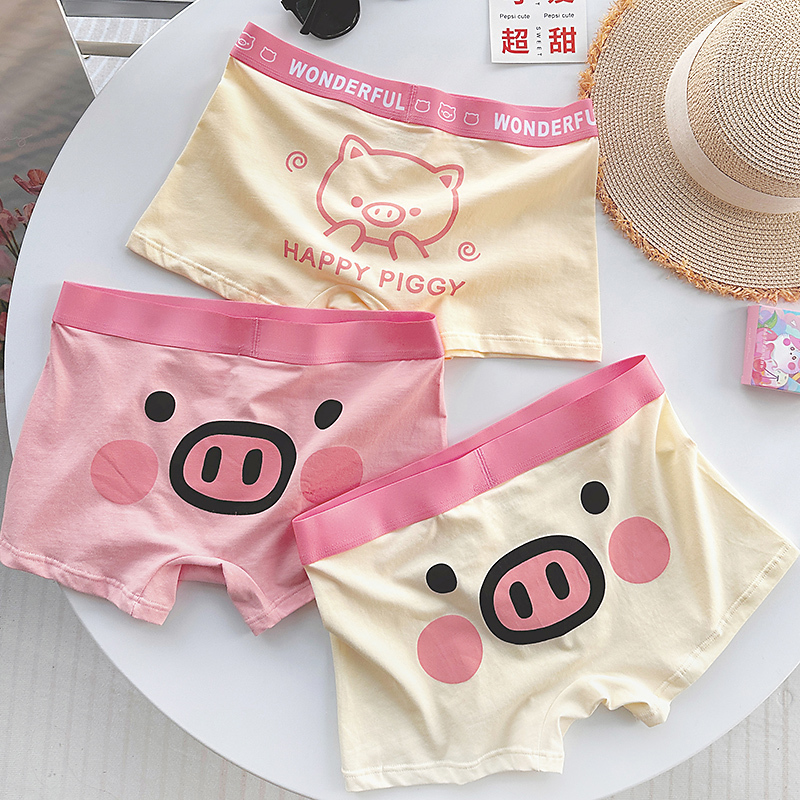 Men's Underwear 95% Cotton Antibacterial Crotch Breathable Sweat-Absorbent Boxer Shorts Cute Pig Print Comfortable Boxer Briefs Men's Underwear 95% Cotton Antibacterial Crotch Breathable Sweat-Absorbent Boxer Shorts Cute Pig Print Comfortable Boxer Briefs