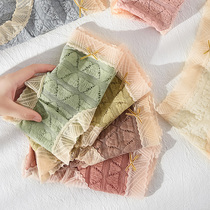 Underwear Lady Lace Comfort Low Mid Waist Teen Girl Birthday Ensemble Cute Triangle Pants Graphene Antibacterial Crotch Lace Lace