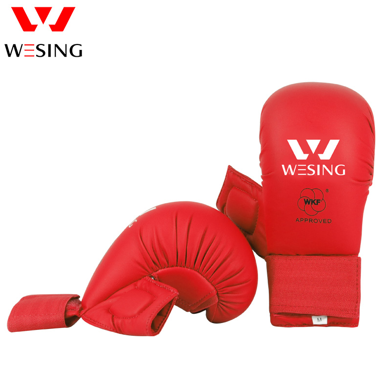 Nine Days Mountain Karate Gloves Adult Fighting Training Gloves Karate WKF Fist Set Finger Punch