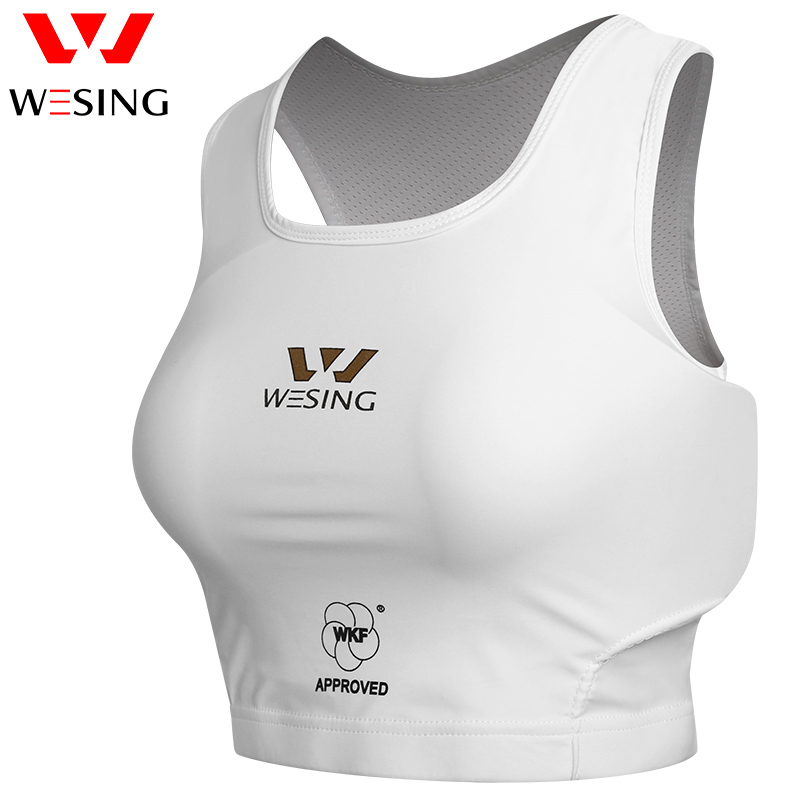 Jiuzhishan women's karate chest protector Karate sports training competition Chest protector Boxing sanda chest protector