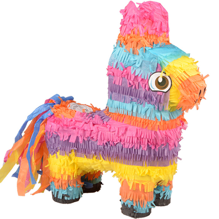Pinata Children's birthday party supplies Party games Smashing candy props Banging Pinata rainbow little flower donkey