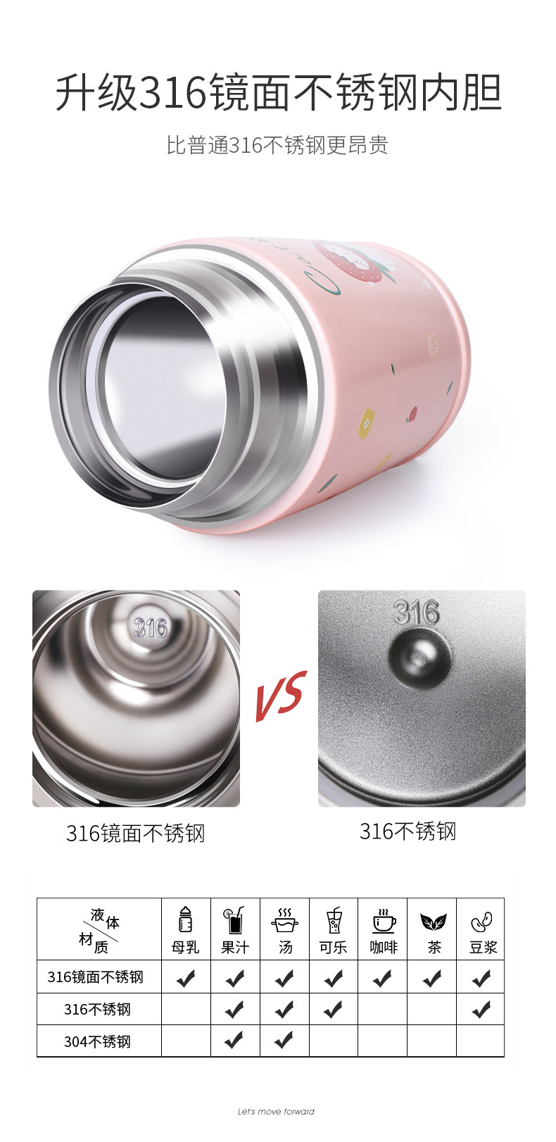Face 儿童鹿角保温杯 316不锈钢内胆 350ml 图7