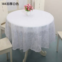 Plastic large round shaped table cloth round table cloth PVC table cloth waterproof and oil-proof good wash