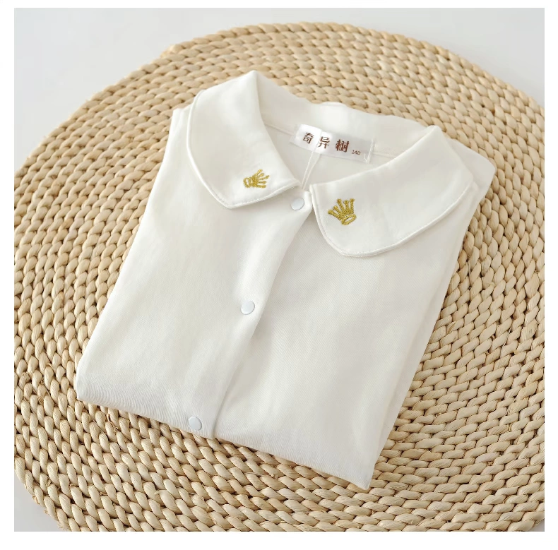 Bé gái mặc quần áo trẻ em Áo thun dài tay Áo cardigan mùa xuân và mùa thu 2018 cotton ngọt ngào áo sơ mi nữ sinh viên áo thun trẻ em đẹp
