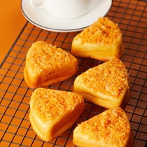 This United Meat Pine Cheese Round Triangle Bread Net Red Cream Cheese Sandwich Breakfast Pastry Lunch Tea Casual Snack 510g