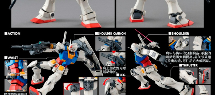 Mô hình Bandai MG 1/100 RX-78 lên tới GUNDAM THE ORIGIN - Gundam / Mech Model / Robot / Transformers gundam sd giá rẻ
