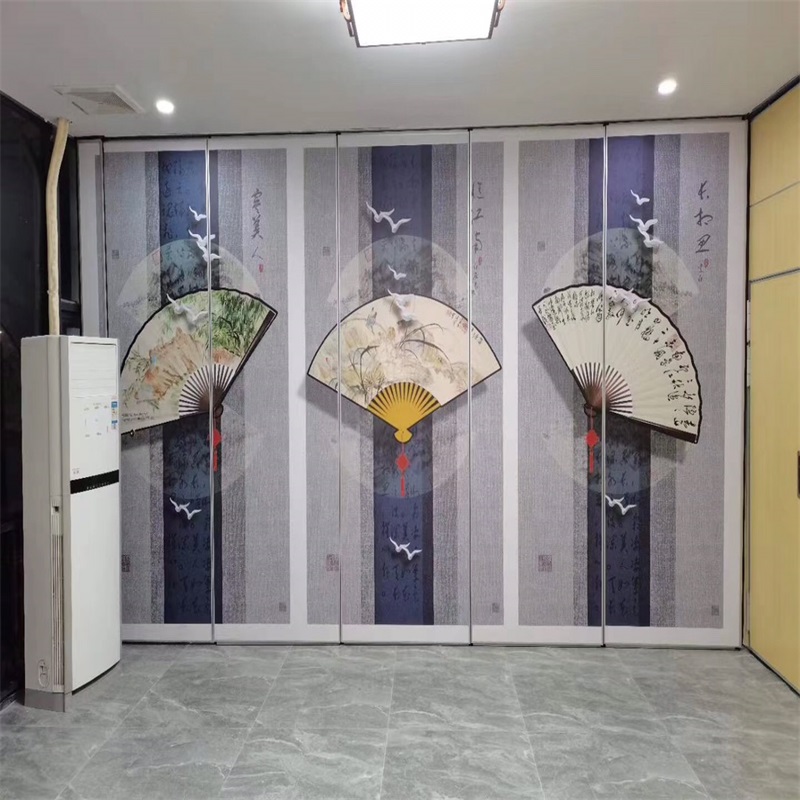 Hotel activity partition wall Box Meeting room push-pull screen Hotel mobile partition Office soundproof folding door