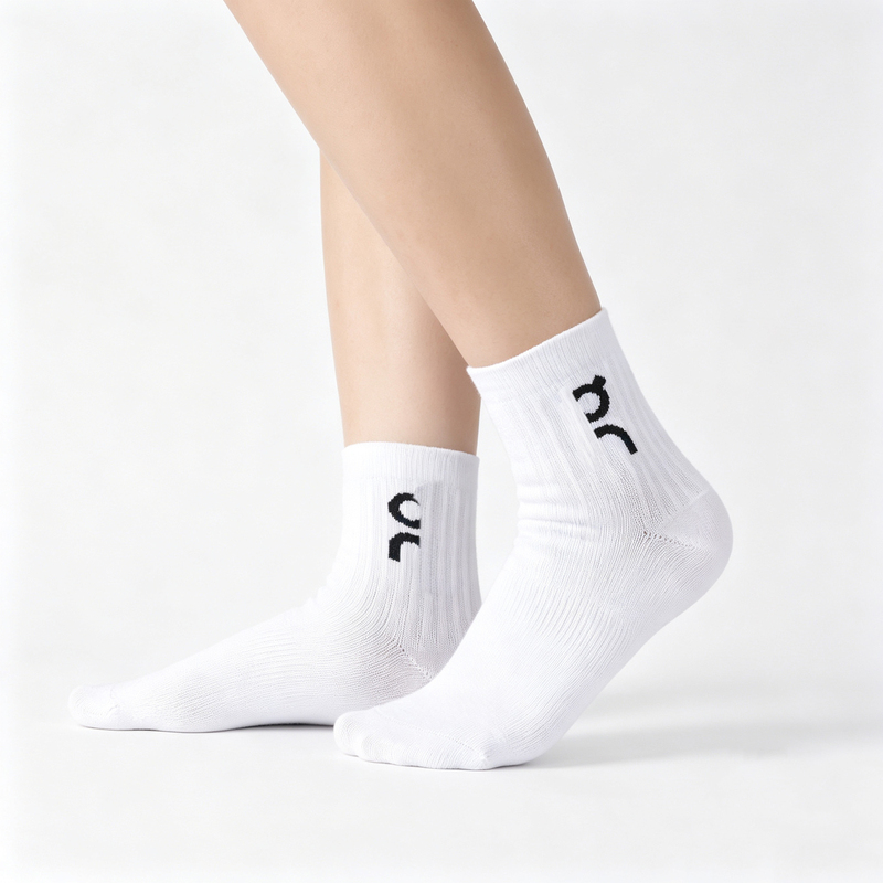Three Pairs of Mid-Calf O&N Running Socks for Men and Women, High Elasticity, Breathable, Sweat-Absorbent Sports Cycling Socks