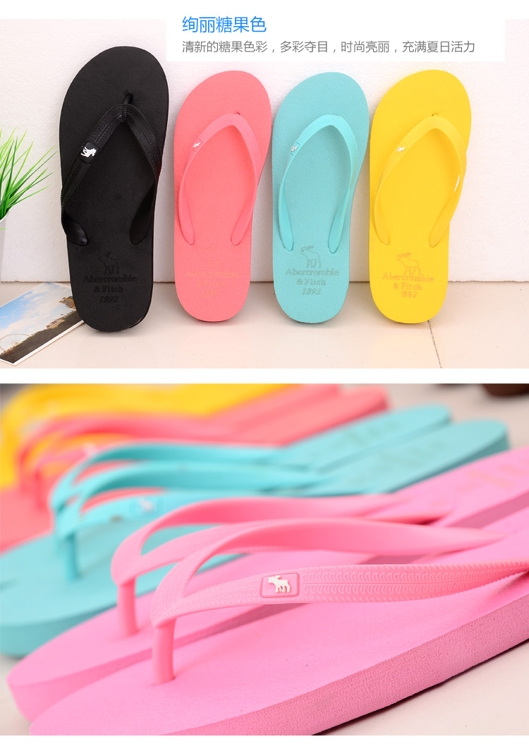 2016 mùa hè vài mô hình flip flops nam giới và phụ nữ dép và dép đi trong nhà bãi biển giày non-slip đáy mềm phẳng với bàn chân dép Hàn Quốc