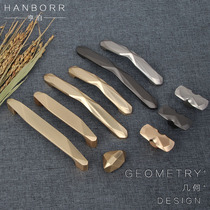 Minimalist Nordic style cabinet door single hole small handle wardrobe door drawer invisible handle light lavish gold furniture handle