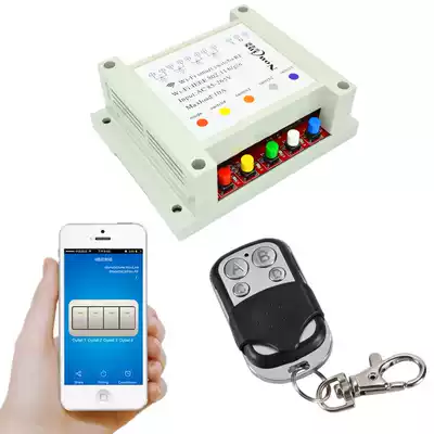 wifi switch 4-way 220V device controller mobile phone APP timing delay switch remote smart switch