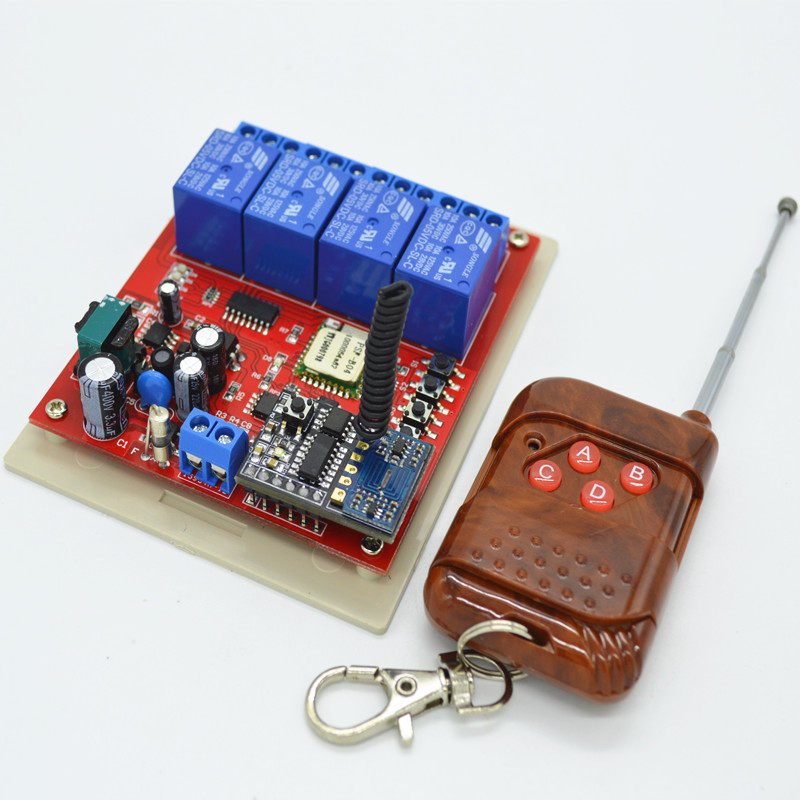 wifi switch 433 wireless remote control switch mobile phone APP remote control switch 220V4 road smart switch