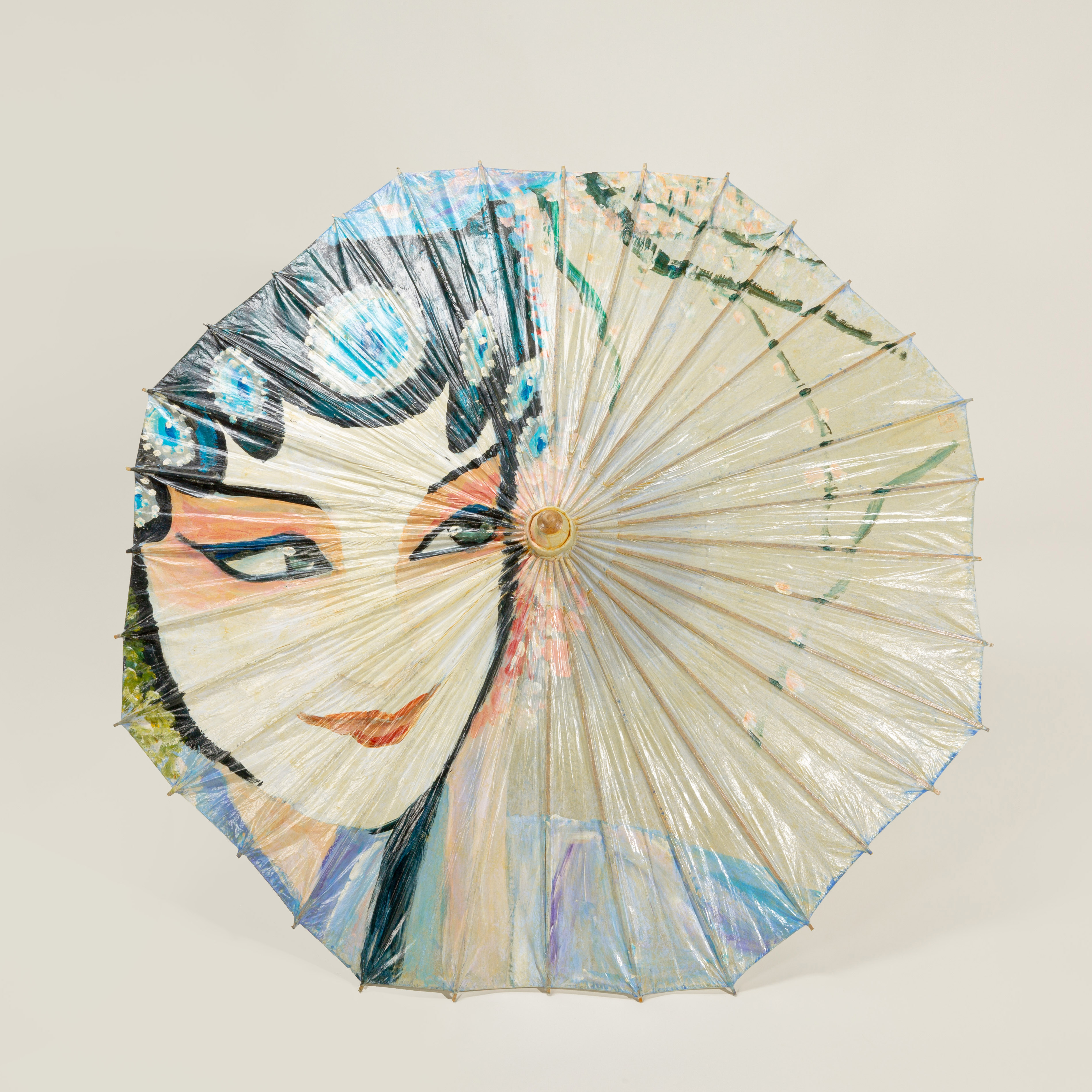Master Hand-painted Oil Paper Umbrella Custom Pure Hand Full Wearing Rain Proof Practical Hanfu Men And Women Non-Relic Wind China Wind