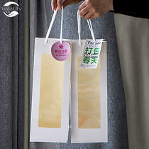 Shop Windows Carry-on Bags Full of Star Bouquet Bags Open Windows Folded Gift Bags Mothers Section Single Bag Carton Bag Overdraft Flowers