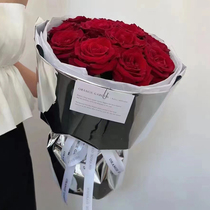 Silver Light Paper Flowers Packaging Floral Bouquet Paper Waterproof Paper Mirror Tin Foil Paper Flower Shop Supplies Handmade Diy Material