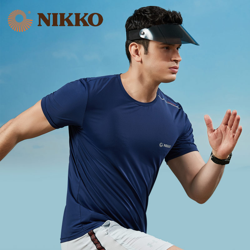 Nikko Day High New Pint Speed Dry T-shirt Man Short Sleeve Running Suck Sweat Loose Sports Blouse Women Fitness Breathable Quick Dry