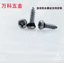 Cross round head self-tapping waterproof screw with sealing ring O-ring waterproof glue M2M3M4 gas-proof hardened and corrosion-resistant